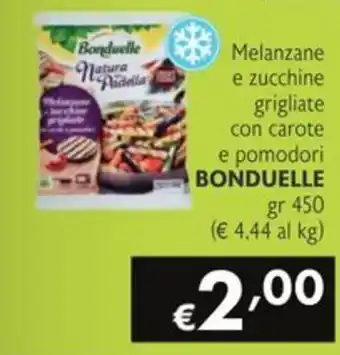 Melanzane e zucchine grigliate con carote e pomodori Bonduelle