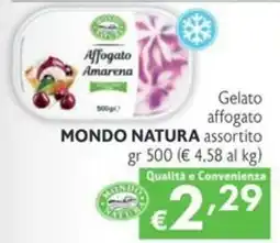 SuperW Gelato affogato assortito Mondo Natura offerta