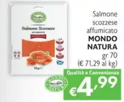 SuperW Salmone Scozzese affumicato MONDO NATURA offerta