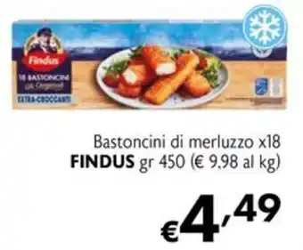Bastoncini di merluzzo Findus