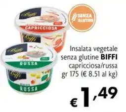 Maxi Supermercati Insalata vegetale senza glutine BIFFI offerta