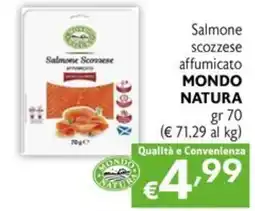 Maxi Supermercati Salmone scozzese affumicato MONDO NATURA offerta