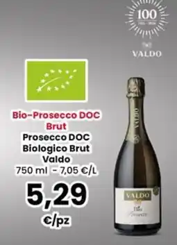 Interspar Prosecco DOC Biologico Brut Valdo offerta