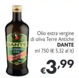 SuperW Olio extra vergine di oliva Terre Antiche Dante offerta