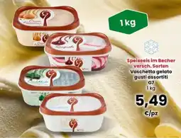 Interspar Vaschetta gelato gusti assortiti G7 offerta