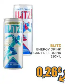 Moderna Blitz energy drink sugar free drink offerta