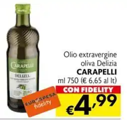 Eurospesa Olio extravergine oliva Delizia Carapelli offerta
