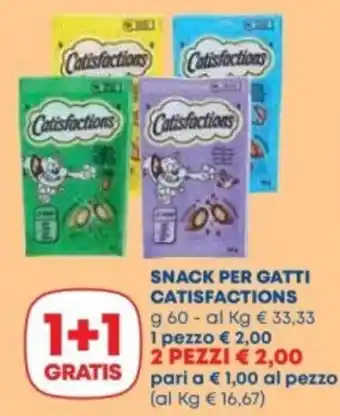 Snack per gatti Catisfactions