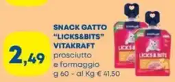 Panorama TiBi Snack gatto Licks&Bits Vitakraft offerta