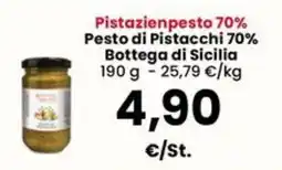 Interspar Pistazienpesto 70% Bottega di Sicilia offerta