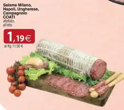 Docks Cash&Carry Salame Milano, Napoli, Ungherese, Campagnolo COATI offerta