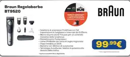 Euronics Braun Regolabarba BT9520 offerta