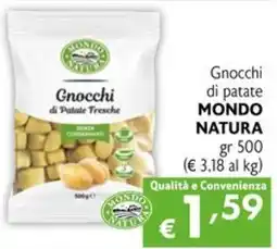 Maxi Supermercati Gnocchi di patate MONDO NATURA offerta