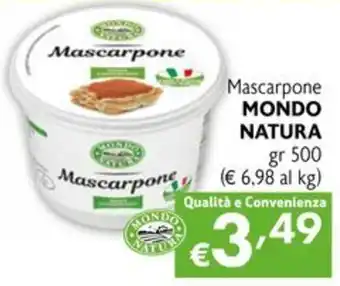 Mascarpone MONDO NATURA