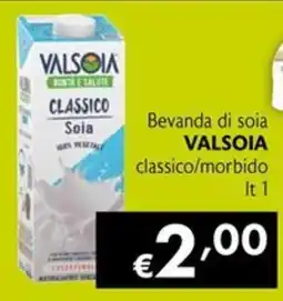 Maxi Supermercati Beveranda di soia Valsoia classico offerta