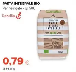 Oasi Pasta integrale bio Penne rigate offerta