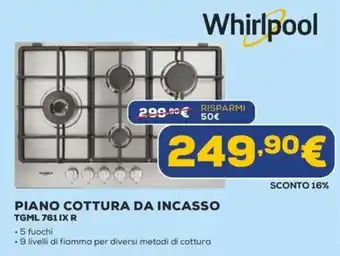 Whirlpool piano cottura da incasso