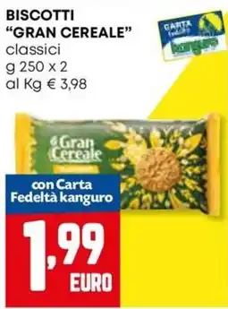 Kanguro Biscotti Gran Cereale classici offerta