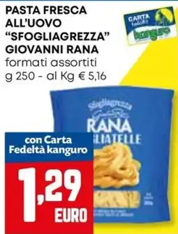 Kanguro Pasta fresca all'uovo Sfogliagrezza Giovanni Rana offerta