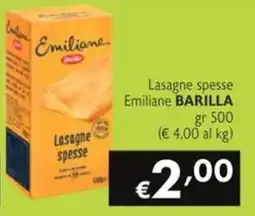 SuperW Lasagne spesse Emiliane BARILLA offerta