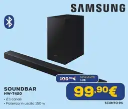 Euronics Samsung Soundbar HW-T420 offerta