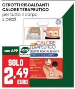 Panorama Cerotti riscaldanti calore terapeutico Pam offerta