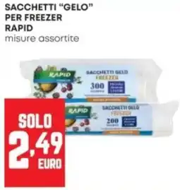 Panorama Sacchetti gelo freezer rapid offerta