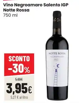 Coop Trentino Vino Negroamaro Salento IGP Notte Rossa offerta