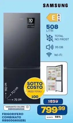 Euronics Bruno Samsung frigorifero combinato offerta