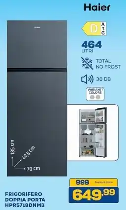 Euronics Bruno Frigorifero doppia porta Haier offerta