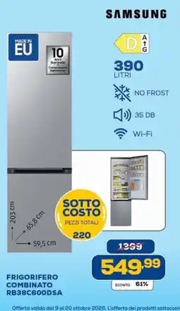 Euronics Bruno Samsung Frigorifero Combinato offerta