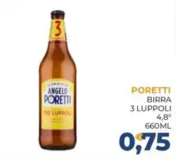 Moderna Birra Tre Luppoli Poretti offerta
