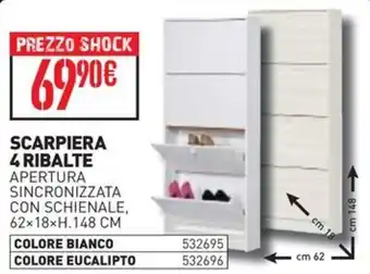 Scarpiera 4 ribalte