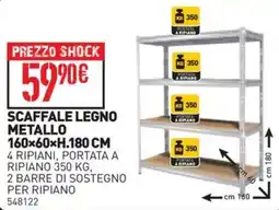 Ottimax Scaffale legno metallo offerta