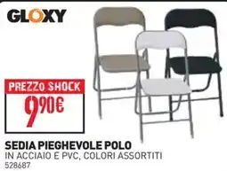 Ottimax Gloxy sedia pieghevole polo offerta