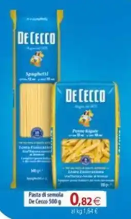 Docks Cash&Carry Pasta di semola De Cecco offerta
