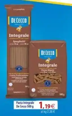 Docks Cash&Carry Pasta integrale De Cecco offerta