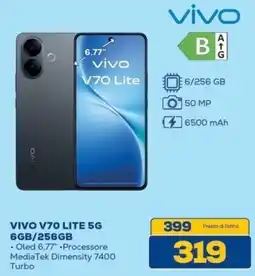 Euronics Bruno vivo V70 Lite 5G offerta