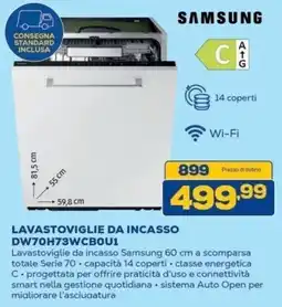 Euronics Bruno Lavastoviglie da incasso Samsung offerta