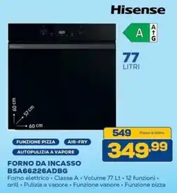 Euronics Bruno Hisense forno da incasso offerta