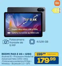 Euronics Bruno Redmi Pad 2 offerta