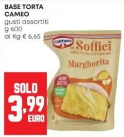Panorama Cameo torta soffici margherita offerta