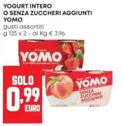 Panorama Yogurt intero o senza zuccheri aggiunti Yomo offerta