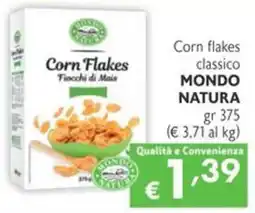 SuperW Corn Flakes classico MONDO NATURA offerta