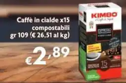 SuperW Caffè in cialde Kimbo offerta