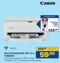 Euronics Bruno Canon Multifunzione MFC 3-1 TS6550I offerta