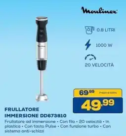Euronics Bruno Moulinex Frullatore immersione offerta