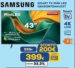 Euronics Tufano Samsung 43" MiniLED Smart TV offerta