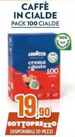 Expert Caffè in cialde Lavazza crema e gusto offerta