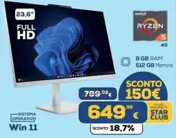 Euronics Tufano Computer desktop offerta